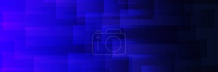 Foto de Abstracto púrpura y azul oscuro superposición de formas geométricas patrón, fondo vectorial futurista, diseño de texturas en capas, plantilla con espacio de copia, lugar, espacio para su texto - Imagen libre de derechos