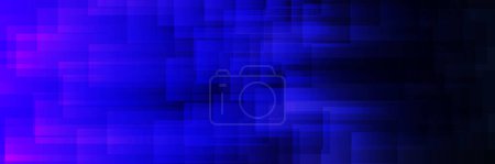 Ilustración de Abstracto púrpura y azul oscuro superposición de formas geométricas patrón, fondo vectorial futurista, diseño de texturas en capas, plantilla con espacio de copia, lugar, espacio para su texto - Imagen libre de derechos
