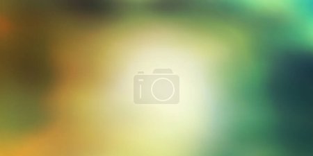 Ilustración de Imagen borrosa abstracta colorida, degradados de luz suave dorados, amarillos y verdes - Plantilla de diseño creativo de fondo de gran escala - Ilustración en formato vectorial libremente editable - Imagen libre de derechos