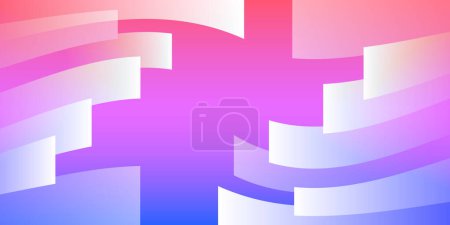 White, Red, Purple and Blue Colored Wallpaper, Background Design for Your Business - Abstract Geometric Gradient Texture Applicable for Web, Presentations, Placards, Posters - Creative Vector Template