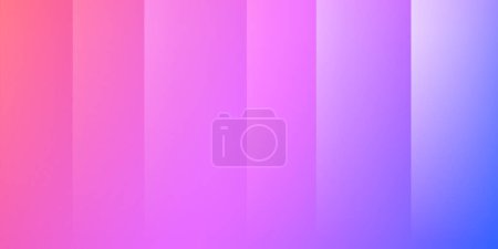 Vertical Stripes of Translucent Glowing Surface Colored in Shades of White, Blue and Purple - Geometric Pattern, Glossy Pattern on Blurred Abstract Gradient Background - Vector Design Template