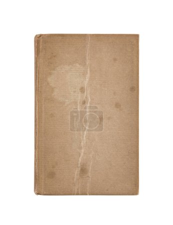 Photo for Old book cover isolated on white background with clipping path - Royalty Free Image