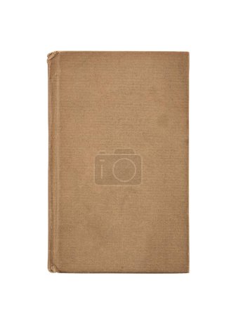 Foto de Cubierta del libro viejo aislado sobre fondo blanco con camino de recorte - Imagen libre de derechos