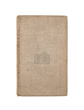 Téléchargez les photos : Vieille couverture de livre isolé sur fond blanc avec chemin de coupe - en image libre de droit