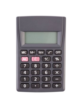 Photo for Calculator isolated on white background with clipping path - Royalty Free Image
