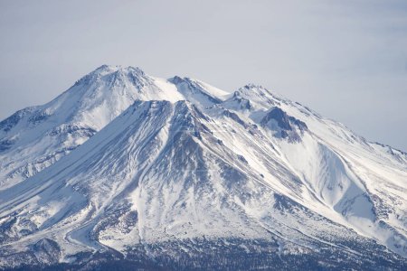 Photo for Beautiful mount Shasta, 2023, covered with snow. - Royalty Free Image