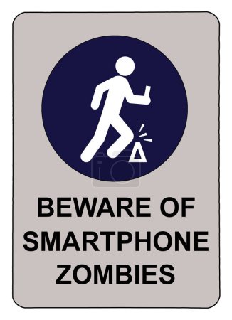 Photo for Beware of Smartphone Zombies who don't pay attention - Royalty Free Image