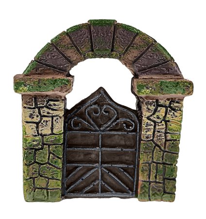 Photo for Tiny Fairy Gate to give entrance to the yard - Royalty Free Image