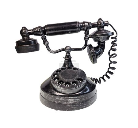 Foto de Vintage teléfono de línea rotatoria - Imagen libre de derechos