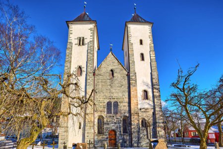 Foto de Iglesia románica de Santa María en Bergen, Noruega - Imagen libre de derechos