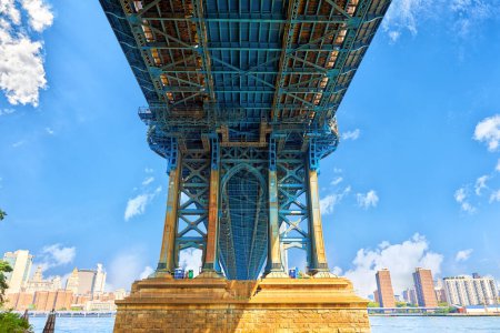 Photo for Under Manhattan Bridge in New York City - Royalty Free Image