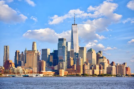 Téléchargez les photos : New York Financial District skyline, États-Unis - en image libre de droit
