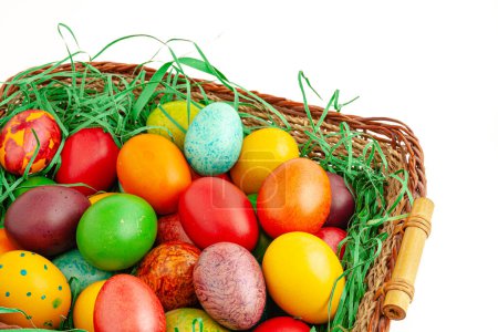Foto de Huevos de Pascua pintados según cánones ortodoxos. Enfoque selectivo con profundidad de campo poco profunda. - Imagen libre de derechos
