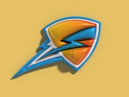 Foto de Thunder Energy Logo Identidad de marca Diseño de logotipo corporativo. - Imagen libre de derechos