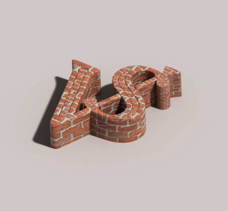Photo for VS Versus Sign 3D Render Company Letter Logo. - Royalty Free Image