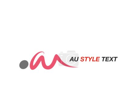 AU Logo Branding Identity Corporate Vector Logo Design. Poster 625745478