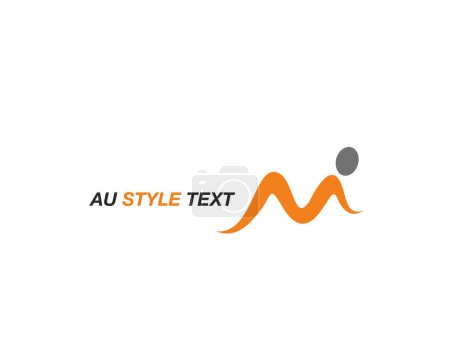 Illustration for AU Logo Branding Identity Corporate Vector Logo Design. - Royalty Free Image