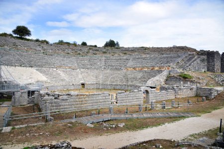 Photo for DODONA, GREECE - AUGUST 25: Ancient theater of Dodona, on August 25.2022. in Dodona, Greece - Royalty Free Image