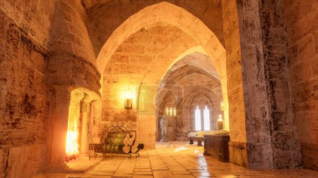 Téléchargez les photos : 3D rendering of the interior of a medieval castle - en image libre de droit