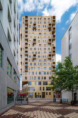 Foto de HELSINGBORG, SUECIA - 16 DE JULIO DE 2023: Soder heights es la nueva incorporación al skyline de las ciudades. - Imagen libre de derechos