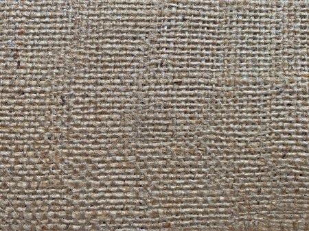 Foto de Close up of abstract brown sacking texture - Imagen libre de derechos