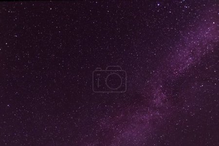 Photo for View on Milky Way galaxy in dark purple night sky - Royalty Free Image