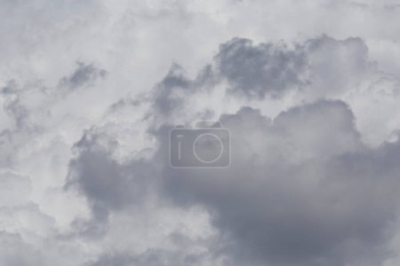 Foto de Primer plano de nubes de lluvia oscuras y claras - Imagen libre de derechos