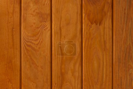 Foto de Telón de fondo natural: pared de madera marrón hecha de tablas - Imagen libre de derechos