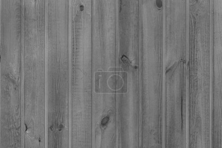 Téléchargez les photos : Photo en noir et blanc de mur en bois fait de planches - en image libre de droit