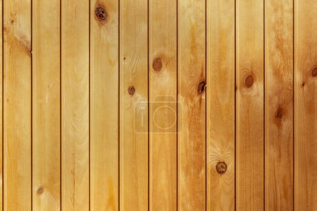 Foto de Primer plano de pared de madera hecha de tablones - Imagen libre de derechos