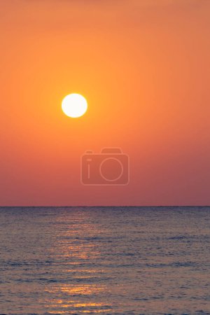 Photo for View on sunrise above the Mediterranean sea - Royalty Free Image