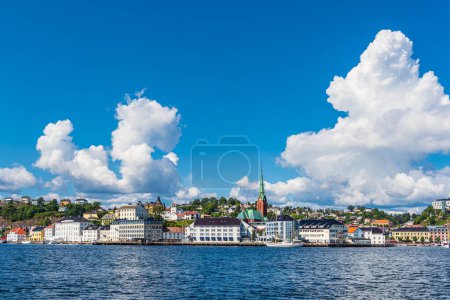 Photo for View to the city Arendal in Norway. - Royalty Free Image