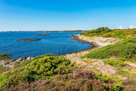 Photo for Landscape on the archipelago island Merdo in Norway. - Royalty Free Image