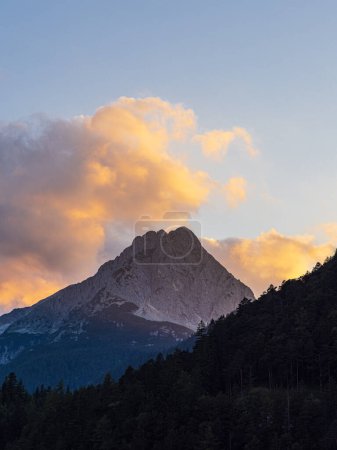 Photo for View of the Wetterstein Mountains near Mittenwald, Germany. - Royalty Free Image