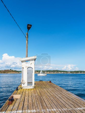 Photo for Landing stage on the archipelago island Merdo in Norway. - Royalty Free Image