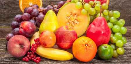 Photo for Fresh and healthy multi colored fruits - Royalty Free Image