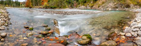 Téléchargez les photos : Belle rivière sauvage avec de l'eau claire dans le ravin - en image libre de droit