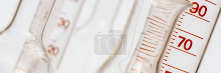 Photo for Test tube glassware in scientific laboratory - Royalty Free Image