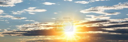Photo for Panoramic view to clouds on sky - Royalty Free Image