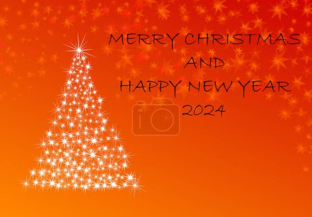 Téléchargez les photos : Carte de voeux de Noël pour la nouvelle année 2024 - en image libre de droit