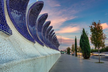 Téléchargez les photos : Magnifique paysage urbain de Valence au coucher du soleil. Espagne - en image libre de droit