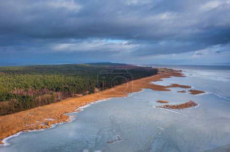 Landscape of the Vistula Spit by the Baltic Sea. Poland
