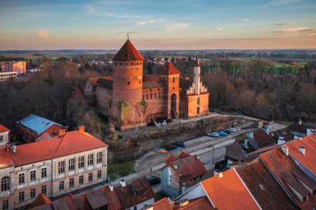 Photo for Teutonic castle in Reszel at sunset, Poland. - Royalty Free Image