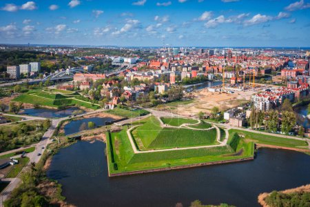 Bison bastion, 17th-century fortifications of Gdansk after renovation. Poland