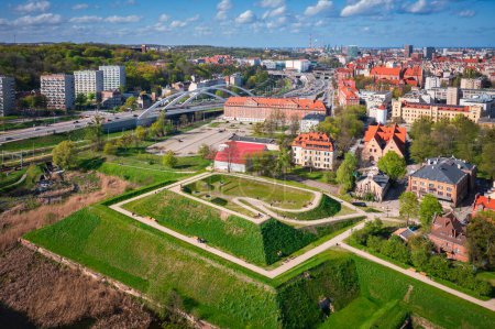 Photo for Scenery of Gdansk with the 17th-century fortifications after renovation. Poland - Royalty Free Image