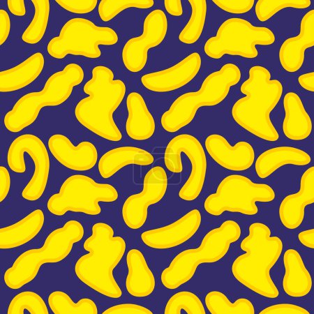 Photo for Abstract seamless pattern with yellow spots - Royalty Free Image