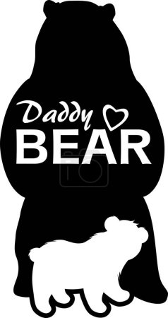 Photo for Silhouette of a daddy bear - Royalty Free Image