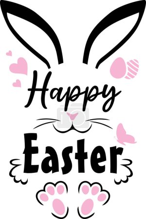 Photo for Happy Easter. Cute design with rabbit - Royalty Free Image