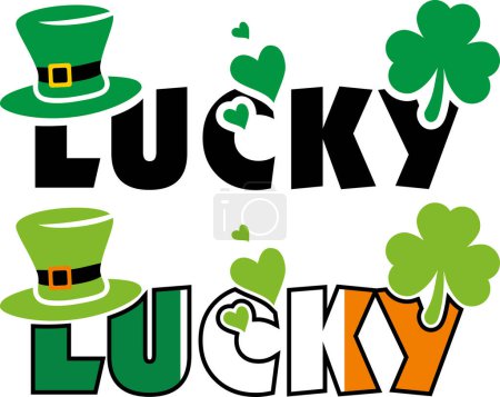 Photo for Lucky. Two festive designs to the St. Patrick's day - Royalty Free Image