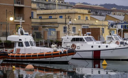 Photo for Detail of coast guard boat docked in italy, la spezia - Royalty Free Image